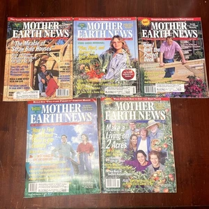 Vintage Mother Earth News Magazines 1996 5 Issues Prop 1990s - Picture 1 of 6