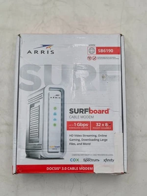 ARRIS Surfboard SB6190 1Gbps Cable Modem DOCSIS 3.0 - Image 1 of 4