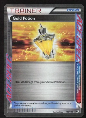 Gold Potion Rare Ace Boundaries Crossed 140/149 NM - Image 1 of 2