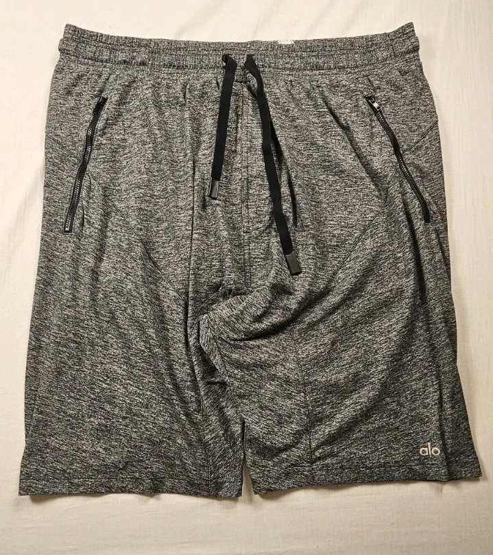 Pantalones Cortos de Entrenamiento Alo Para Hombres Entrepierna Caída Gris Grande Foto 1 de 4