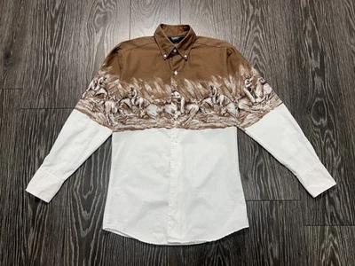 Винтажная мужская ковбойская рубашка Brooks & Dunn в стиле вестерн с длинным рукавом размер 15x33 - Изображение 1 из 4