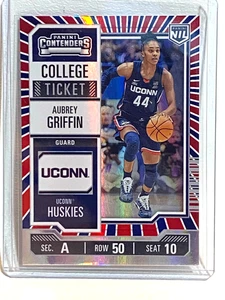 2025 Panini Contender College Ticket Red White Blue #14 AUBREY GRIFFIN UConn NIL - Picture 1 of 2