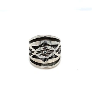 Troy Laner Sterlingsilber Navajo handgefertigter Ring Größe 7 kostenloser Versand! - Bild 1 von 5