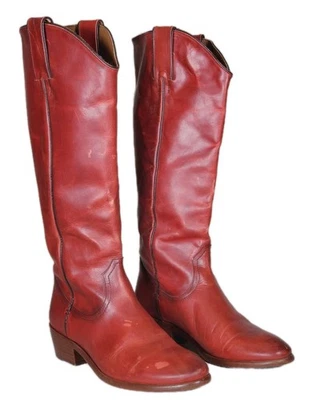 Botas de montar altas FRYE Carson rojo carmesí 3470833-CMJ para mujer EE. UU. 7,5 M  Foto 1 de 4