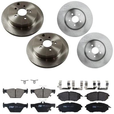 TRW KIT-073024-9358 Kits de Disco de Freio e Pastilhas Conjunto de 4 Rodas Dianteiras e Traseiras para Subaru - Imagem 1 de 4