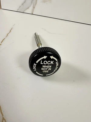 SCHWINN AIRDYNE Lock Knob w/ Spring air dyne pin part fan lock, exercise bike Bl - Image 1 of 3