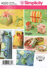 Simplicity Fabric Gift Boxes Pattern 4320