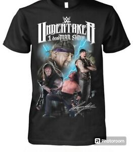 NEW ARRIVAL! WWE Undertaker 1 Deadman Show Fan T-Shirt