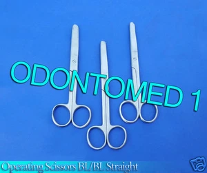 3 OPERATING DISSECTING SCISSORS 6" STR BLUNT BLUNT - Picture 1 of 3