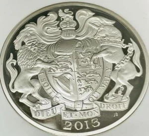 Moneda de plata de prueba Queen Elizabeth PF70 1985-97 diseño 2013 56,56 g dia. 38,61 mm - Imagen 1 de 10