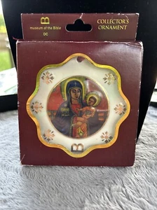 Äthiopisches Leben & Wunder Jungfrau Maria Porzellan Ornament Museum der Bibel DC - Bild 1 von 2