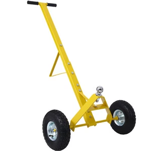 Trailer Dolly with Pneumatic Tires - 600 Lb. Maximum Capacity,Yellow color - Picture 1 of 9