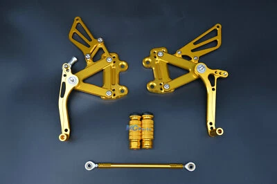 Rearset Foot pegs Rear For Kawasaki NINJA ZX 6R 98-02 ZX 9R 98-03 ZZR600 05-08 G Foto 1 de 4