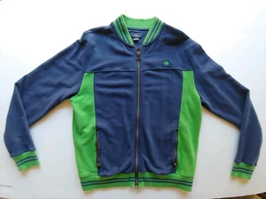 Brooks brothers 346 men's long sleeve full zip jacket size Large Blue/Green EUC  - Picture 1 of 6