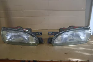 JDM Subaru WRX GC8 STi V3/4 Headlights Lamps Lenses Impreza EJ20 OEM - Picture 1 of 14