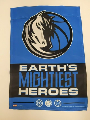 Marvel Avengers Dallas Mavericks Garden Flag 12" x 18" Cover