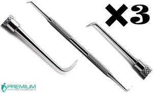 3 Stück hintere Jaquette Scaler Dental Miniatur doppelseitige Instrumente - Bild 1 von 4