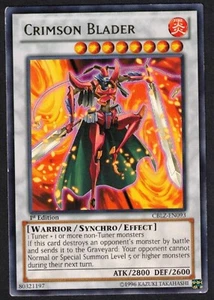Yugioh Crimson Blader CBLZ-EN093 Rare 1st - MP - Bild 1 von 2