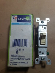 Interruptor de tierra residencial de un solo polo Leviton - Imagen 1 de 1