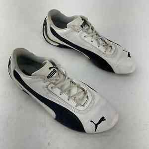 PUMA Men's White Black Stripe Athletic Sneakers Size 11 - Preowned