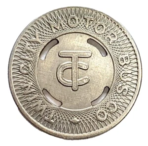 Twin City Motor Bus Minneapolis Minnesota 1927 Transit Token Coin Nickel Silver - Picture 1 of 3