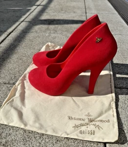 Vivienne Westwood x Melissa Anglomania Red Jelly High- Schuhe - EUR40 mit Box - Bild 1 von 14