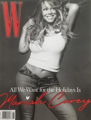 🎤 Mariah Carey W Magazine 2022 Holiday Issue ✨ Amelia Gray Fashion RARE! Foto 1 de 4