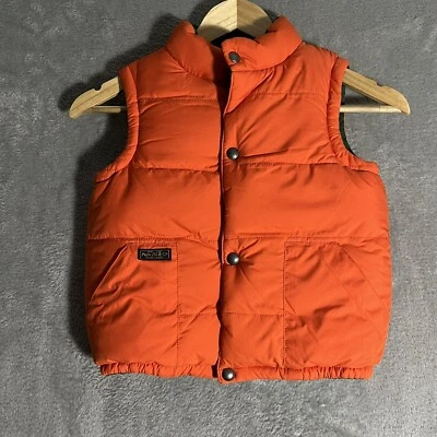 Polo Ralph Lauren Reversible Cremallera Completa Chaleco Abajo Chaleco Abombado Juvenil 5 De Colección Verde Foto 1 de 4