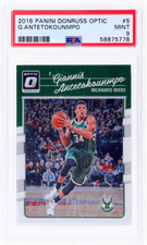 2016 Panini Donruss Optic #5 Giannis Antetokounmpo PSA 9
