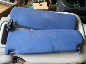 2000-2006 Audi TT MK1 Sun Visor Shades w/ Mirrors OEM BLUE - Picture 1 of 2