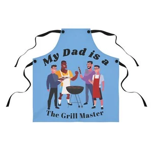 Apron, Grill Master, BBQ Dad Cooking Apron, Father Day, Gardening Apron, Kitchen - Picture 1 of 4