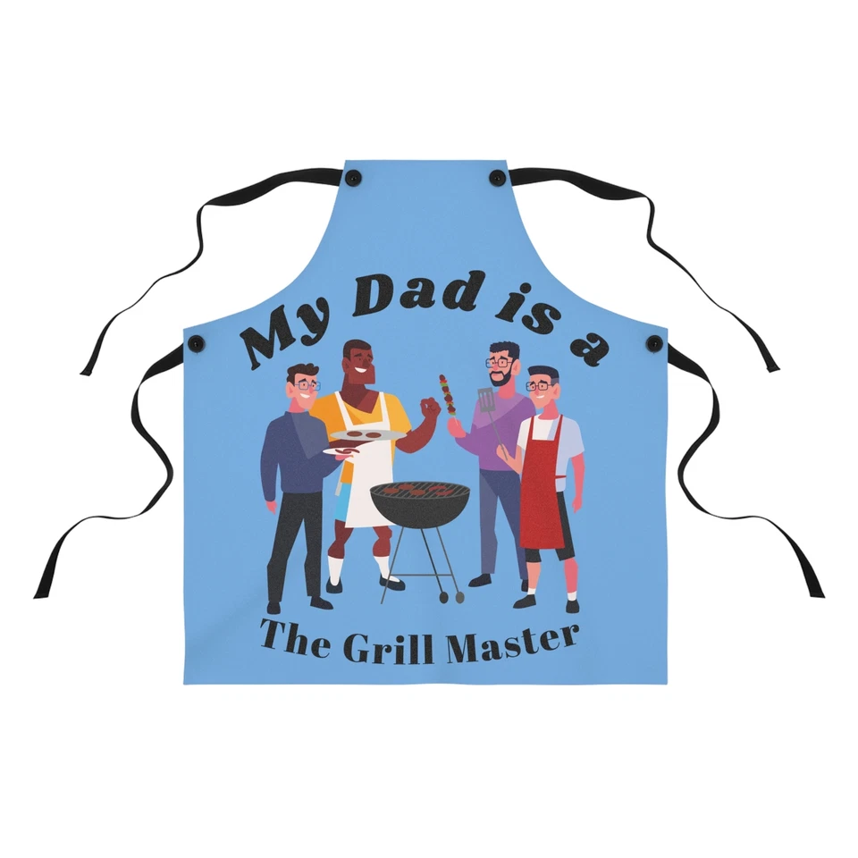 Apron, Grill Master, BBQ Dad Cooking Apron, Father Day, Gardening Apron, Kitchen - Image 1 of 1