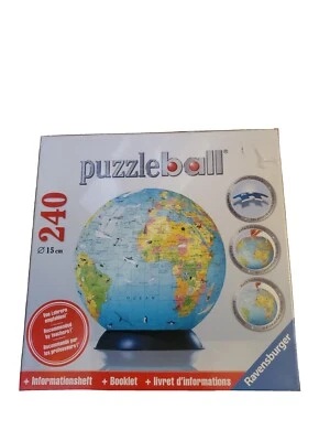 Ravensburger PuzzleBall 3D Globe Jigsaw Puzzle 240 Pieces Brand New Sealed  - Image 1 of 3