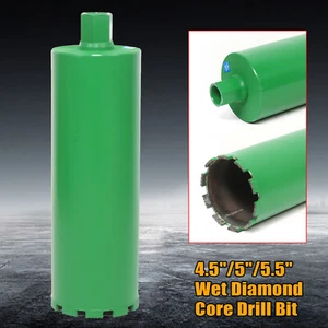 4.5''/5''/5.5'' Wet Diamond Core Drill Bit Hole Saw Brick For Concrete Drilling - Picture 1 of 25