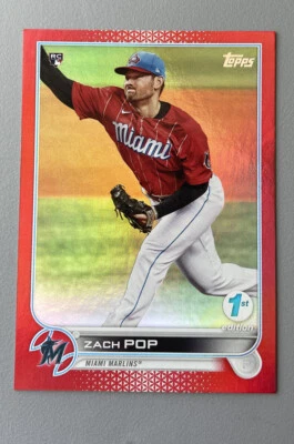 2022 topps 1st Edition Zach Pop 42/50 - Image 1 of 2
