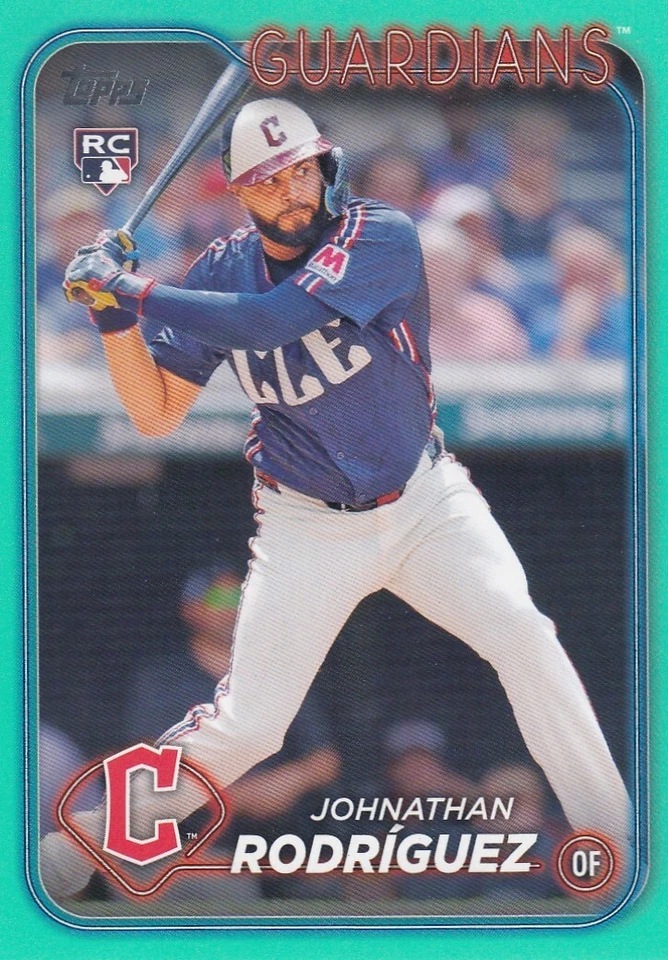 JONATHAN RODRIGUEZ TOPPS UPDATE FANATICS AQUA BLUE RC GUARDIANS #US283 2024 24 - Image 1 of 1