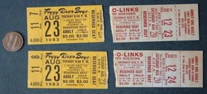 1983 Branson Missouri Foggy River Jungen & Hoedown Konzert VIER Tickets Stub Set--- - Bild 1 von 1