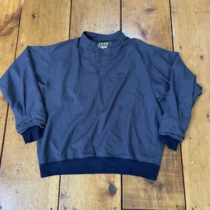 Zero Restriction Jacket Men's XL Blue Pullover Windbreaker Golf Long Sleeve Snap - Picture 1 of 15