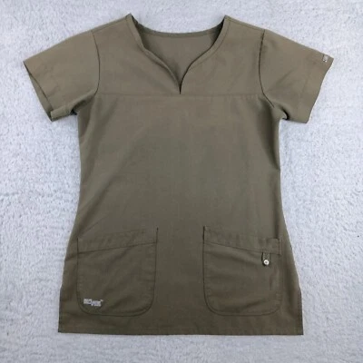 Greys Anatomy by Barco Scrub Top Womens XS Green V-Neck Medical 2121 - Image 1 of 4