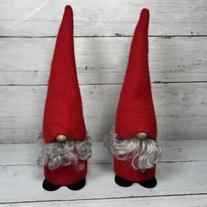 2 NWOT LARSSONS TRA Sweden 10" Wooden Christmas Valentines Gnome Figure Doll New - Picture 1 of 9