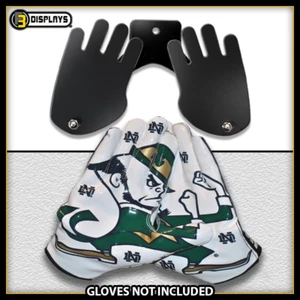 Wall Mount Display Hanger for Notre Dame Fighting Irish Football Gloves Adjusts - Picture 1 of 12