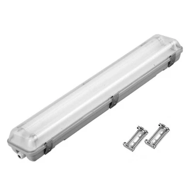 PLAFONIERA NEON IP65 LED PER ESTERNO / INTERNO 60 120 150 CM DOPPIA - Immagine 1 di 4