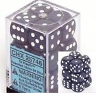 Chessex Dice d6 Sets:Stealth  Speckled-16mm Six Sided Die12 Block CHX 25746