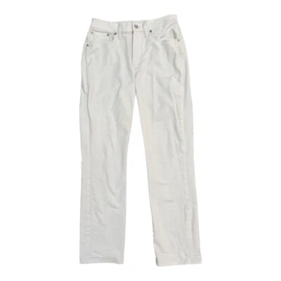 Pantalones de mezclilla para mujer Madewell Straight Crop 26 blancos  Foto 1 de 4