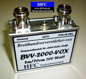 Vorverstärker BVV-2000-VOX / 25 bis 2000 MHz Weißblechgehäuse - Picture 1 of 1