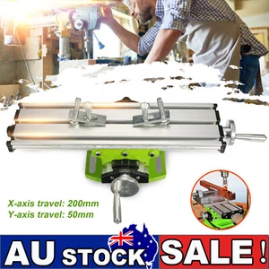 Precision Drill Press Vice Milling Machine Work Table Cross Slide Bench Vise AU - Picture 1 of 12