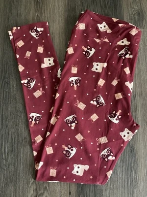 NUEVO CON ETIQUETAS LuLaRoe 2025 Warm Wishes Holiday Leggings TC2 Alto Curvy 2 - Como en la foto Foto 1 de 3