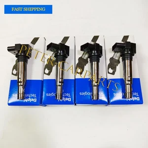4 x Delphi 036905715E Ignition Coils 036905715F For VW Jetta Audi A3 1.4T - Picture 1 of 6
