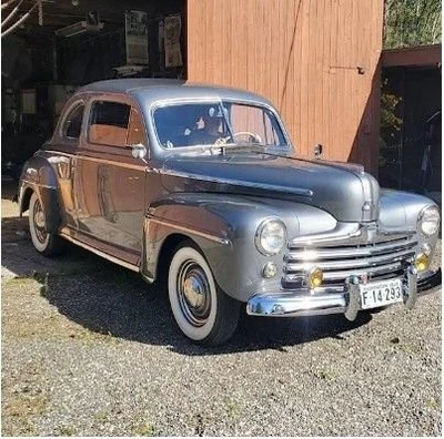 Ford 1948 cupé de 2 puertas transmisión Columbia de 2 velocidades último servicio 8/24 Foto 1 de 4