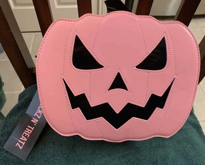 Bolso Bandolera DOLLS KILL Trickz N Treats Jack O Lantern Rosa Etiquetas Nuevas Foto 1 de 4